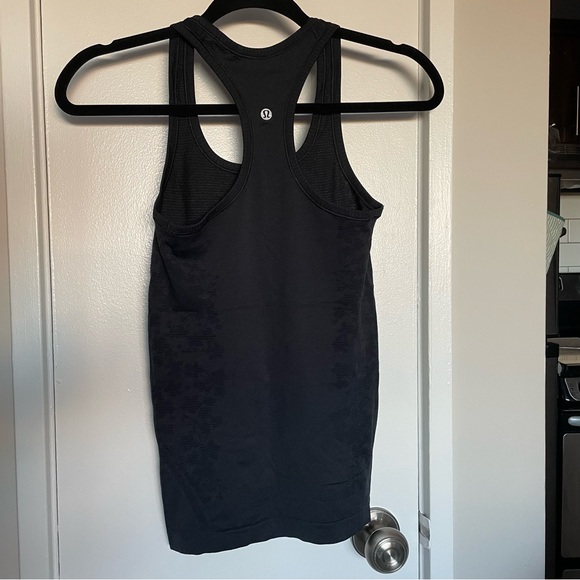 LULULEMON Swiftly Tech Racerback True Navy/Black Patterned Size 2 - Picture 4 of 13